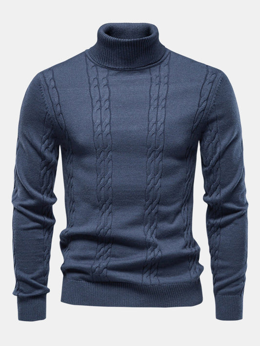 Cable Knit Turtleneck Jumper