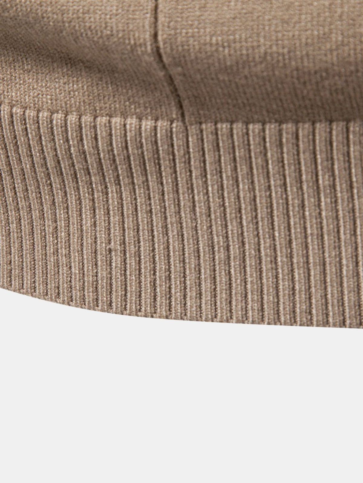 Vertical Ribbed Turtleneck Jumper