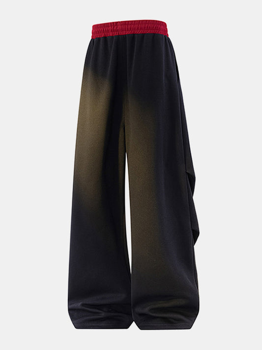 Contrast Wide Leg Sweatpants