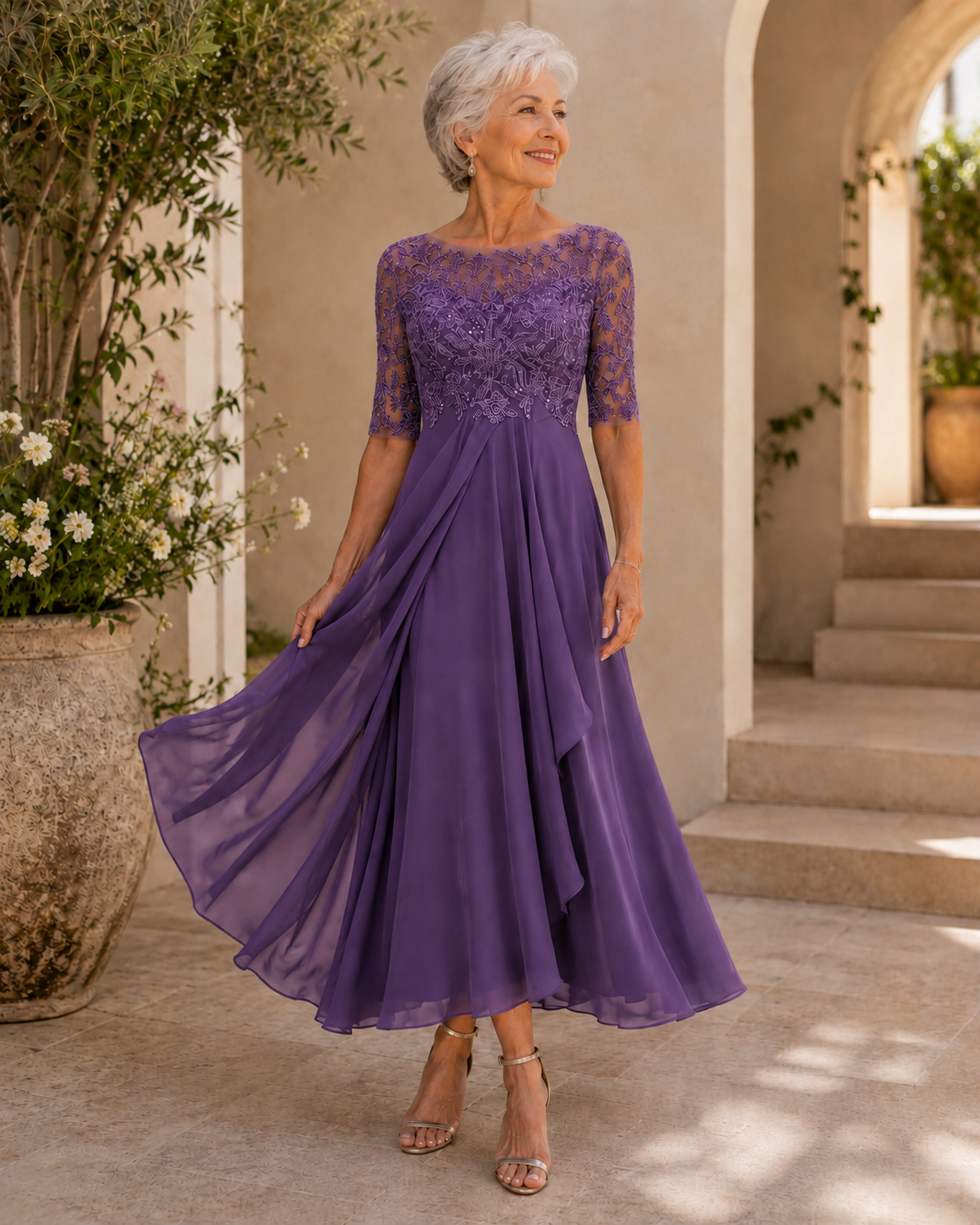 Camden Lace Evening Dress