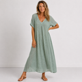Faye Linen Maxi Dress
