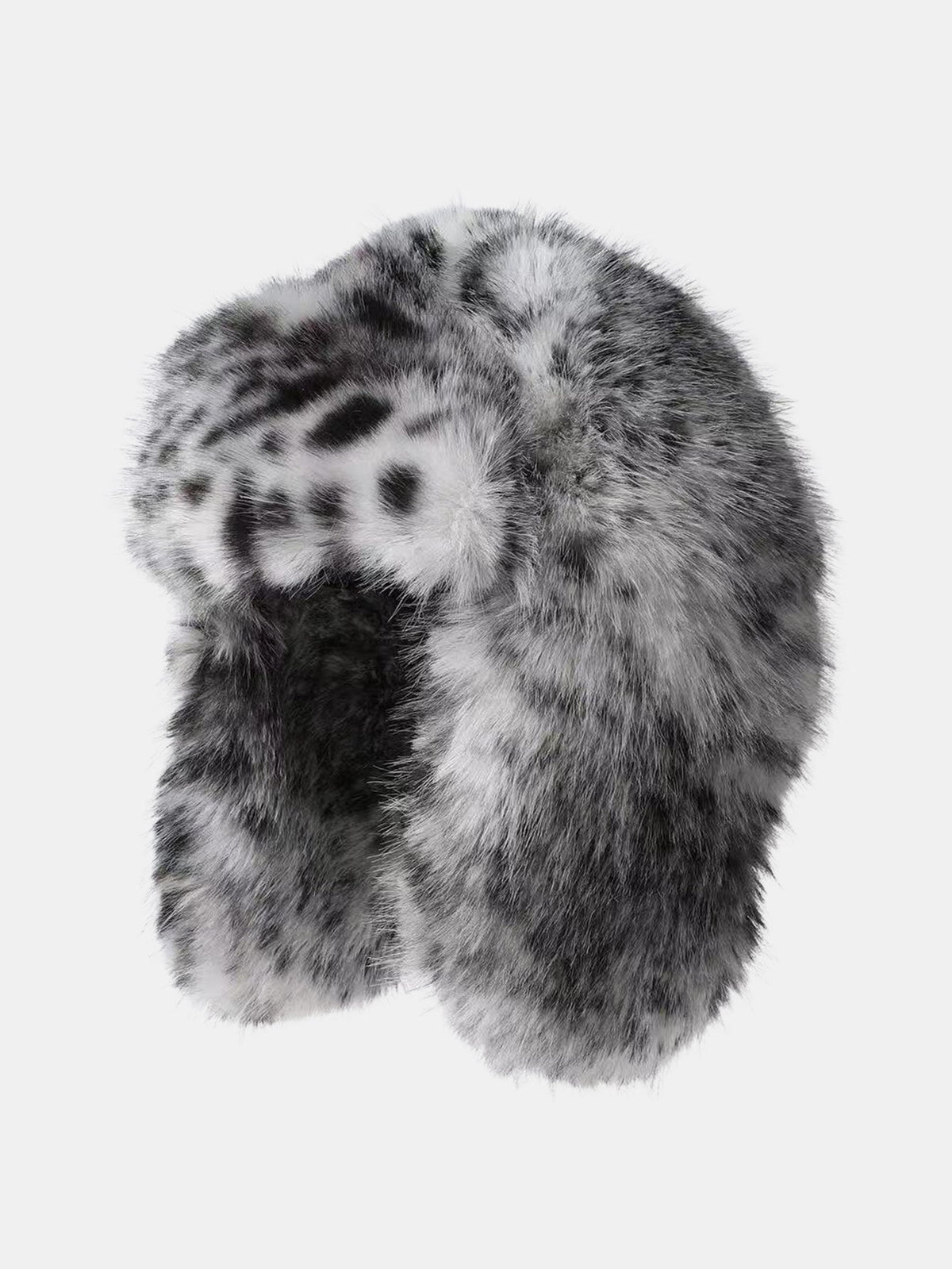 Printed Faux Fur Windproof Trapper Hat