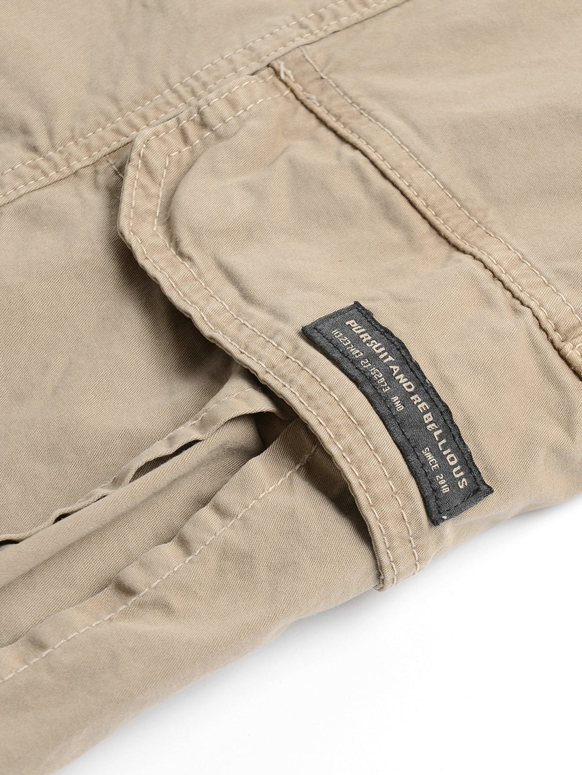 Vintage Washed Wide Leg Cargo Trousers