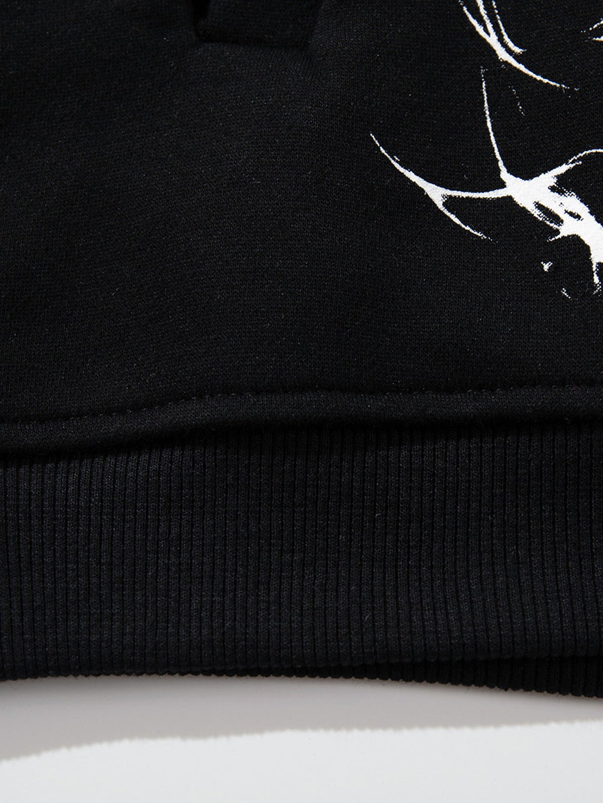 Washed Skeleton Print Hoodie