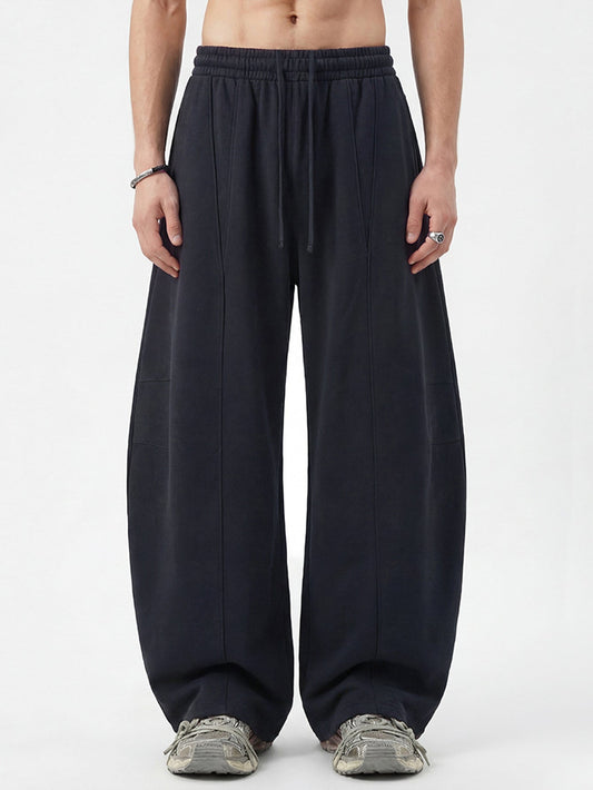 Seam Detail Barrel Leg Sweatpants