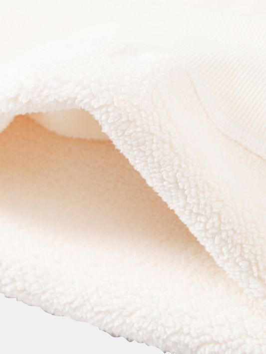 Basic Sherpa-Lined Relaxed Sweatshirt