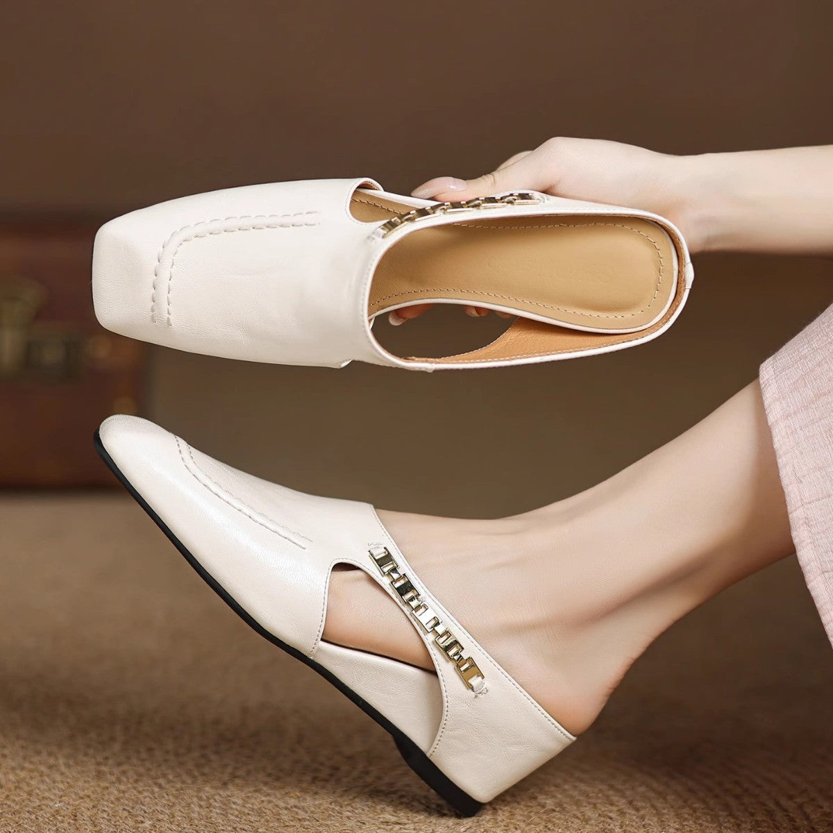 Hattie Leather Mules