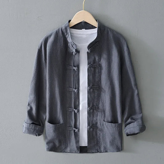 Ellis Mandarin Collar Shirt