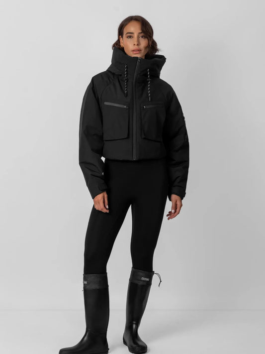 STM-TEX™ Elevated Cropped Hooded Rain Jacket