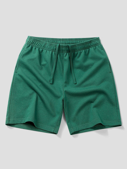Camisa Polo com Gola Contrastante e Estampa Milano & Shorts de Algodão com Cordão de 7"