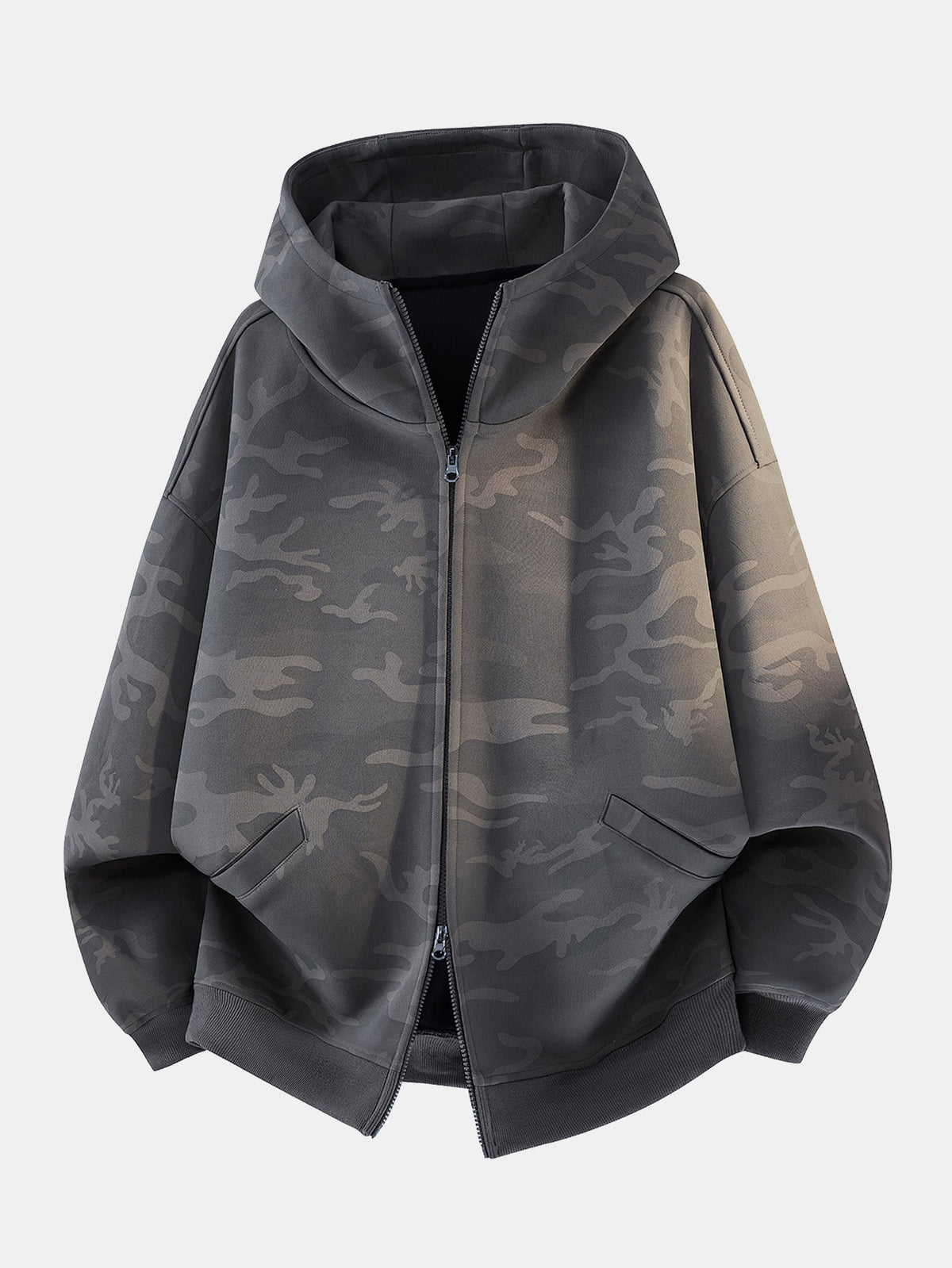 Camo Zip Hooded Jacket