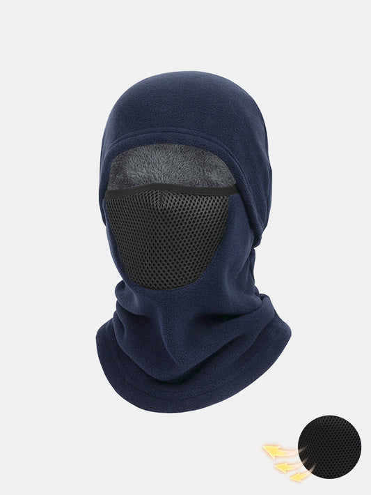 Windproof Wool Balaclava with Breathable Mesh Panel