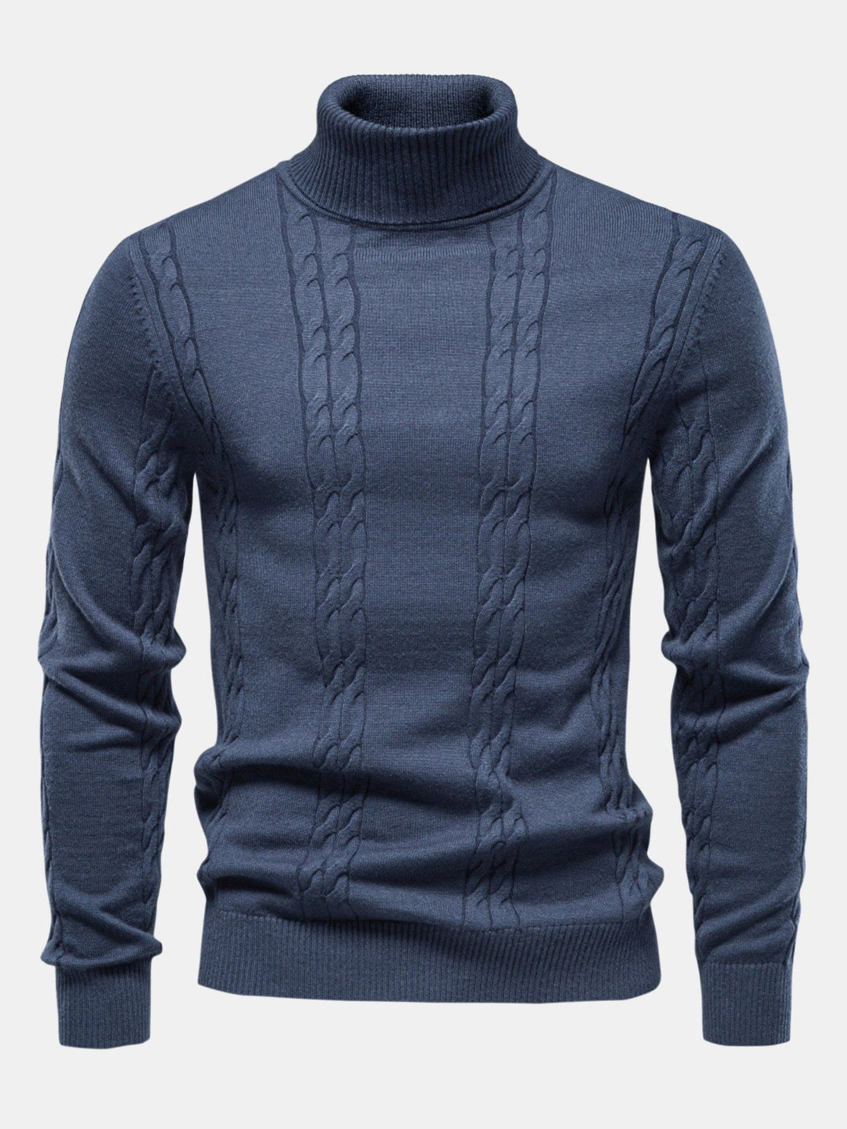 Cable Knit Turtleneck Jumper