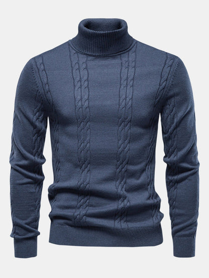 Cable Knit Turtleneck Jumper