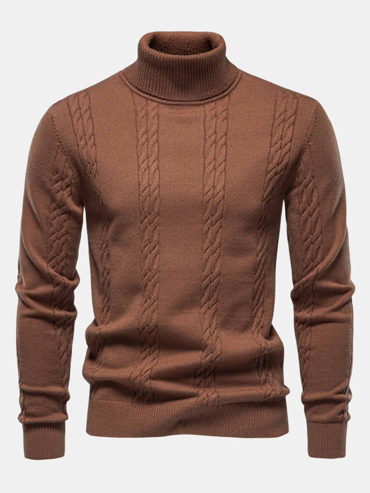 Cable Knit Turtleneck Jumper