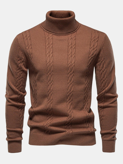 Cable Knit Turtleneck Jumper