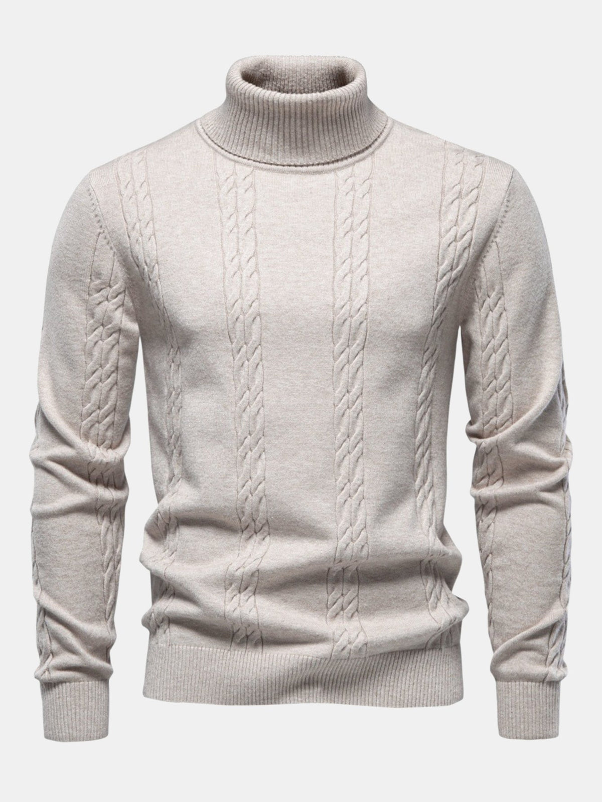 Cable Knit Turtleneck Jumper