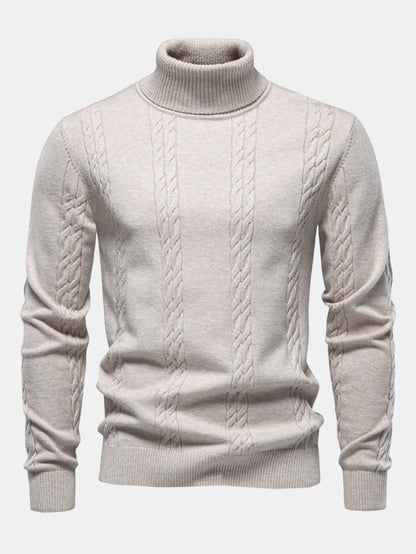 Cable Knit Turtleneck Jumper