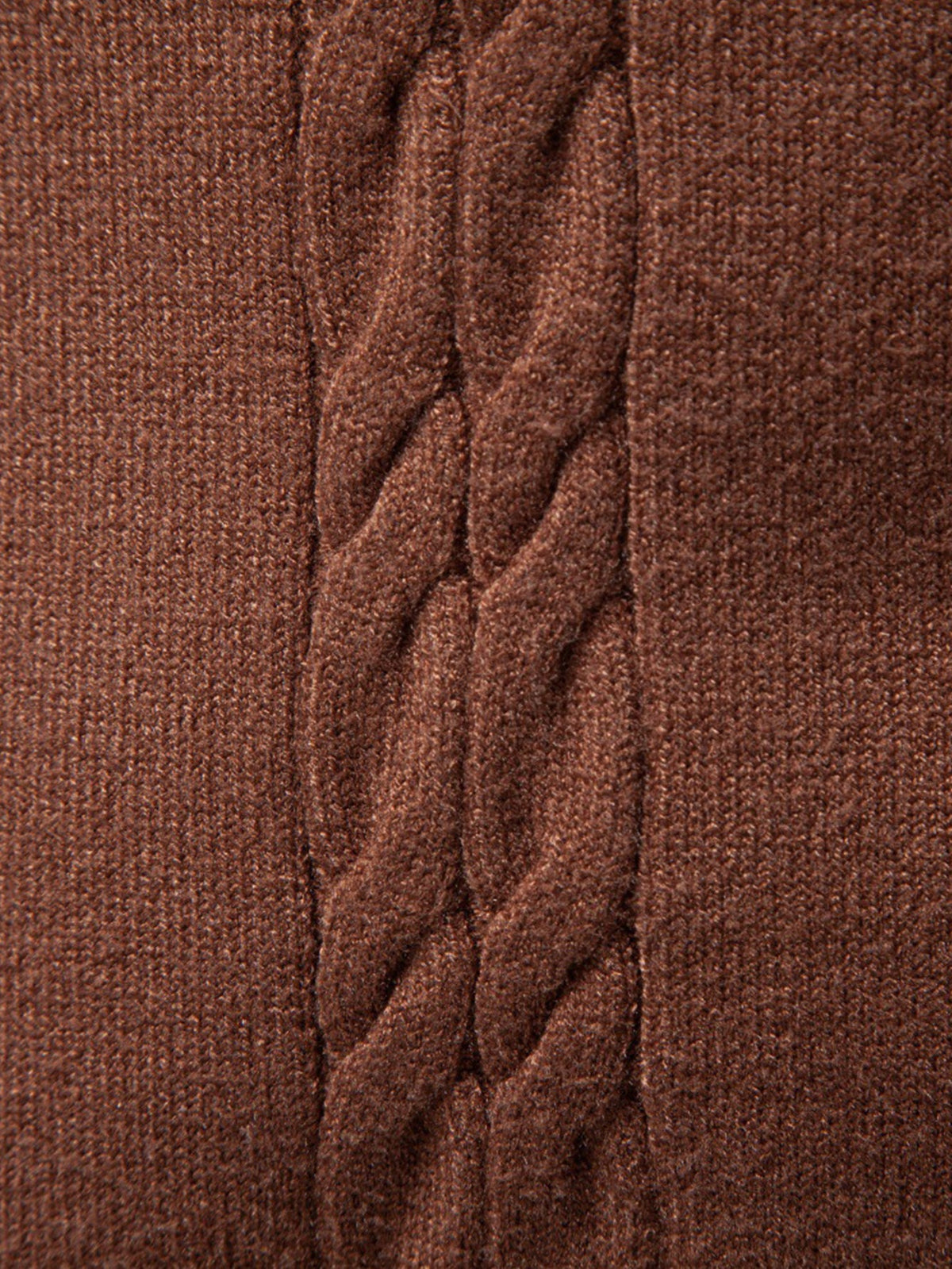 Cable Knit Turtleneck Jumper