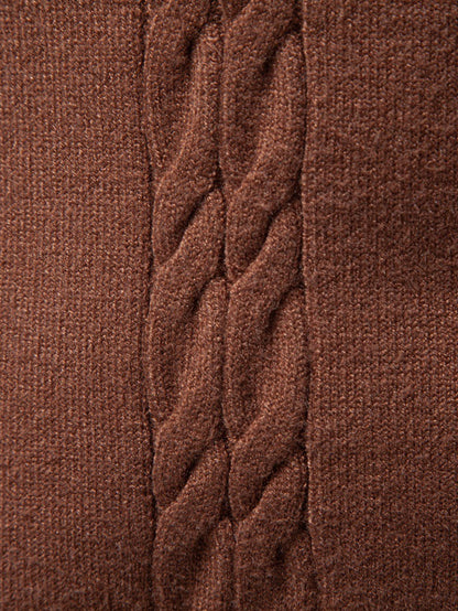 Cable Knit Turtleneck Jumper