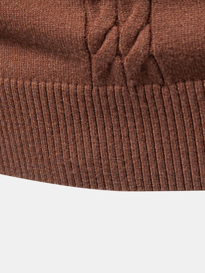 Cable Knit Turtleneck Jumper