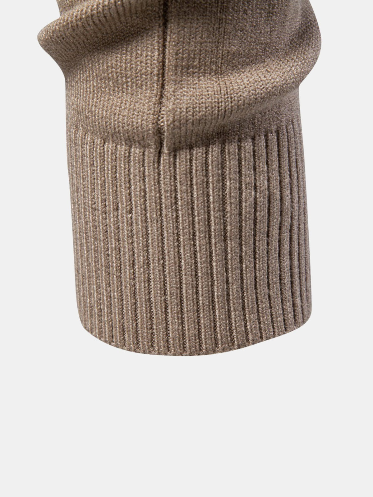Vertical Ribbed Turtleneck Jumper