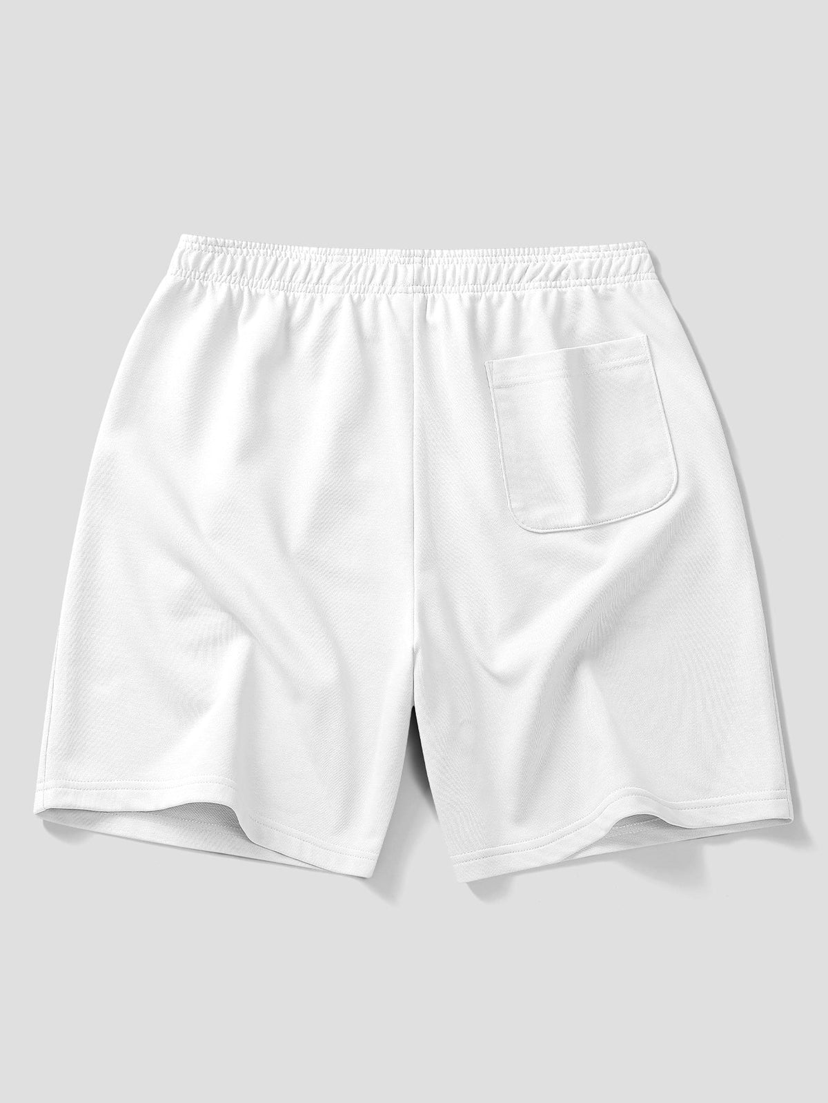 Polo de Algodão com Gola Contrastante e Shorts de Algodão com Cordão de 7"