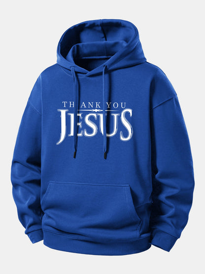 "Thank You Jesus" Relaxed Hoodie