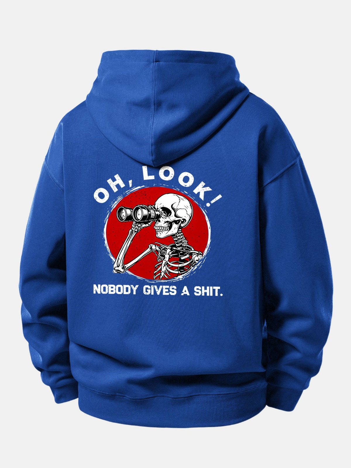 Telescope Skeleton Back Print Relaxed Sweatshirt