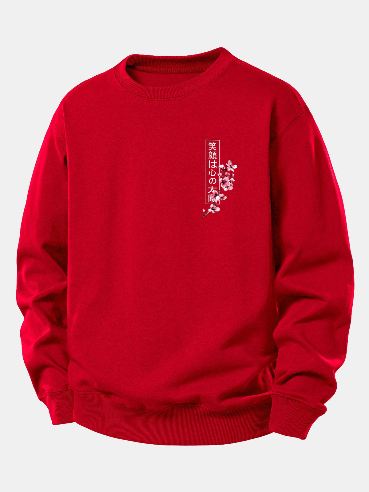 Moletom de modelagem confortável com estampa de samurai japonês, katana, peixe koi e sakura