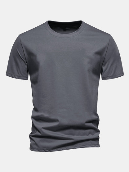 Telescope Skeleton Back Print Cotton T-Shirt