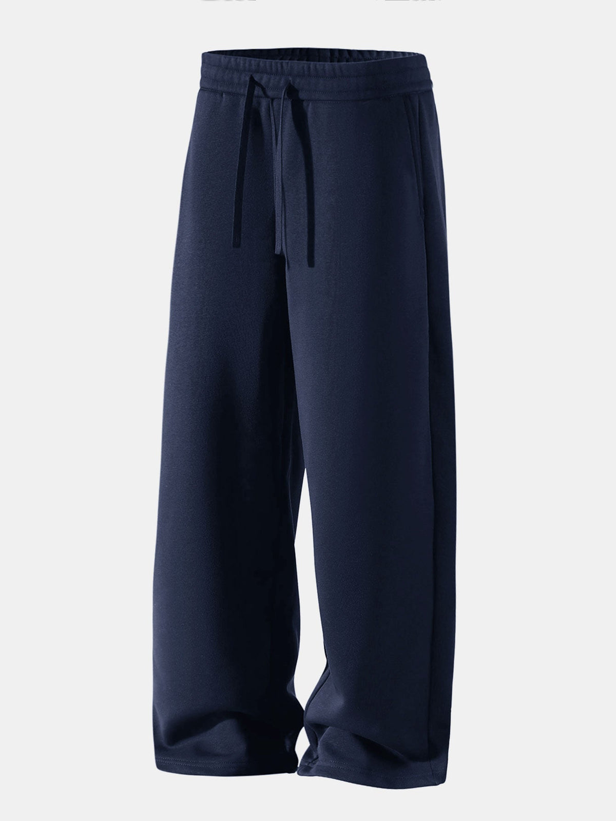 Moletom Polo com Contraste e Calça de Moletom de Perna Reta, Modelagem Relaxada
