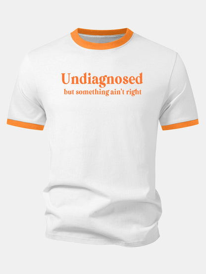 Camiseta Undiagnosed Print Contrast Ringer
