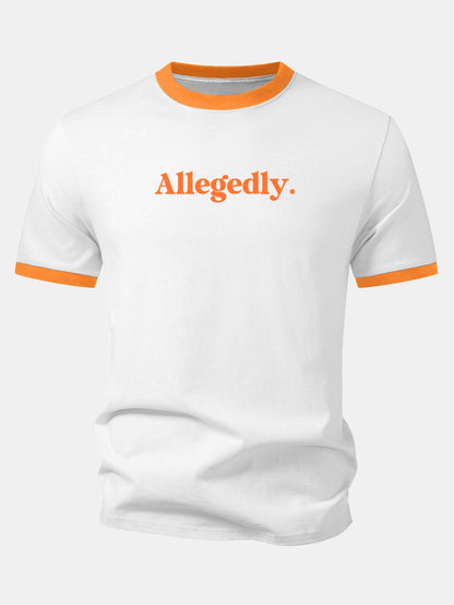 Camiseta com estampa contrastante Allegedly Ringer