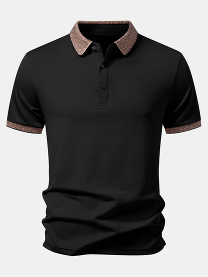 Contrast Collar Polo
