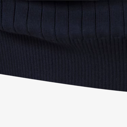 The Cavendish Ribbed Quarter-Zip Jumper