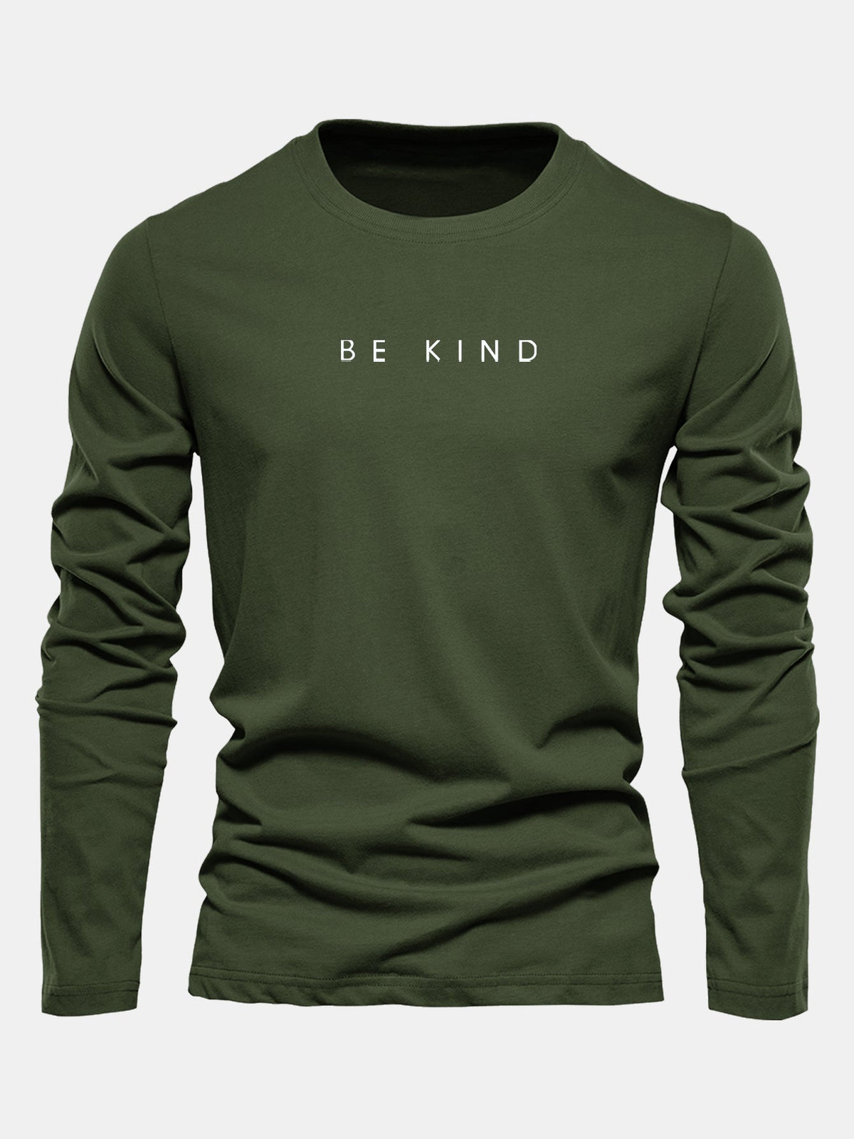 "Be Kind" Long Sleeve Cotton T-Shirt