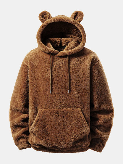 Bear Ear Plush Hoodie