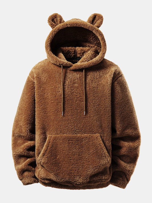 Bear Ear Plush Hoodie