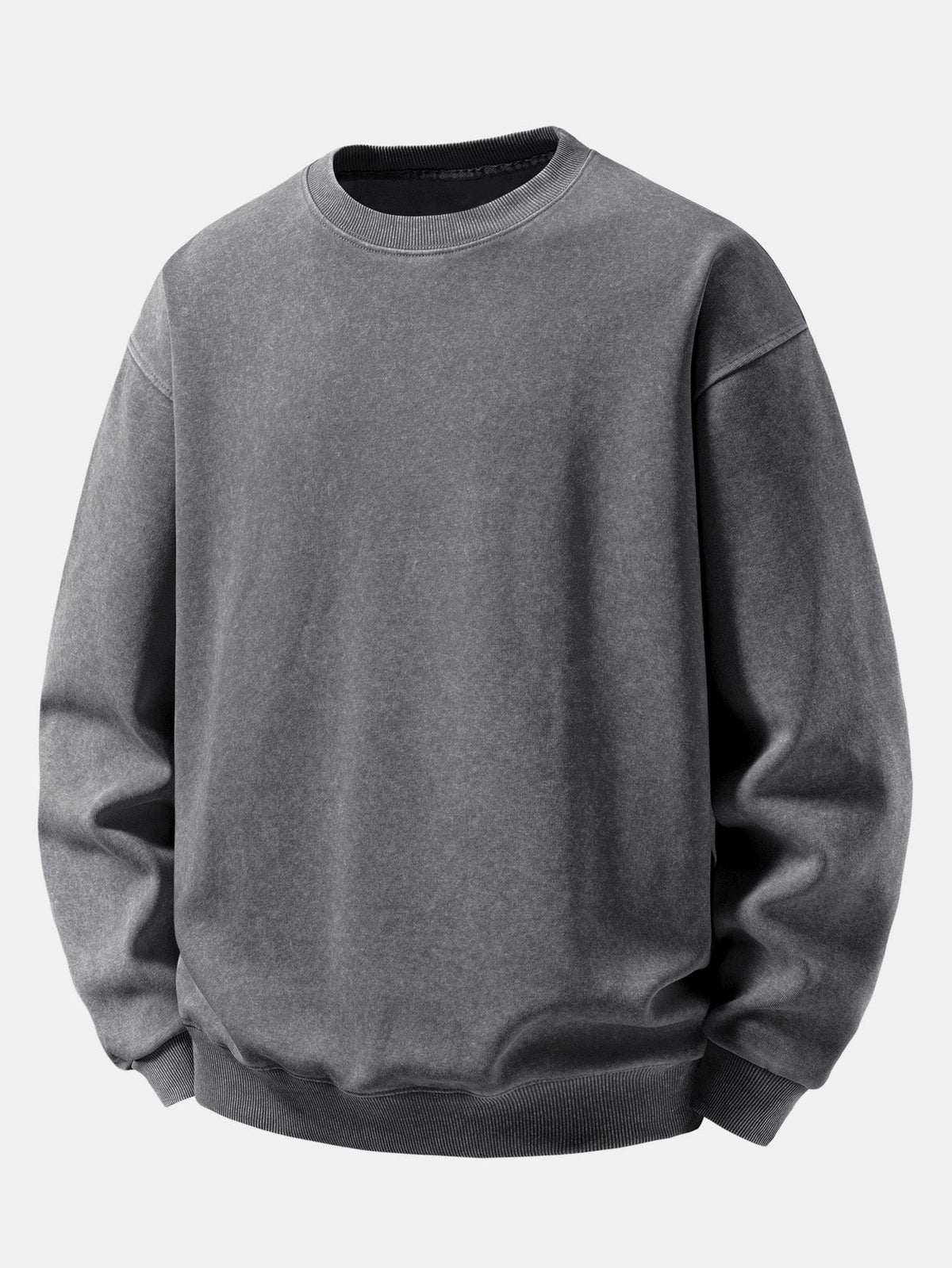 Washed Distressed Relaxed Sweatshirt