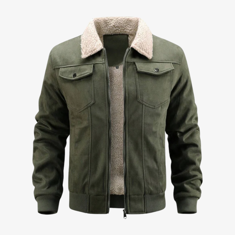The Duxford Shearling-Collar Aviator