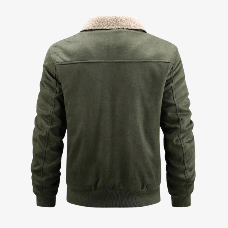 The Duxford Shearling-Collar Aviator