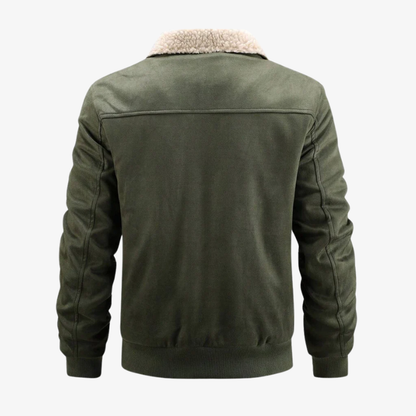 The Duxford Shearling-Collar Aviator