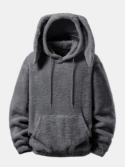 Bunny Ear Plush Hoodie