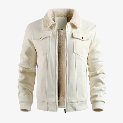 The Duxford Shearling-Collar Aviator