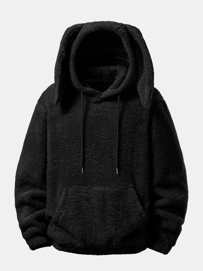 Bunny Ear Plush Hoodie