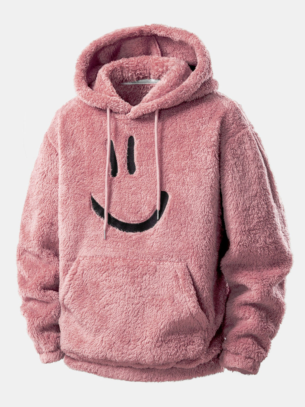 Embroidered Smiley Teddy Hoodie & Joggers Set