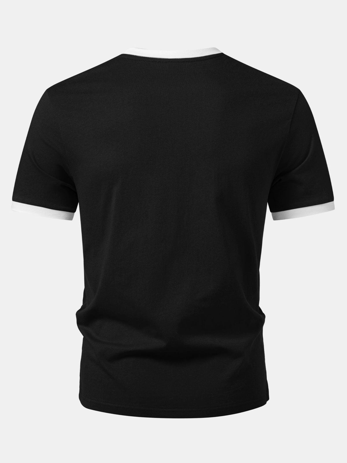 Fang Print Contrast Trim T-Shirt