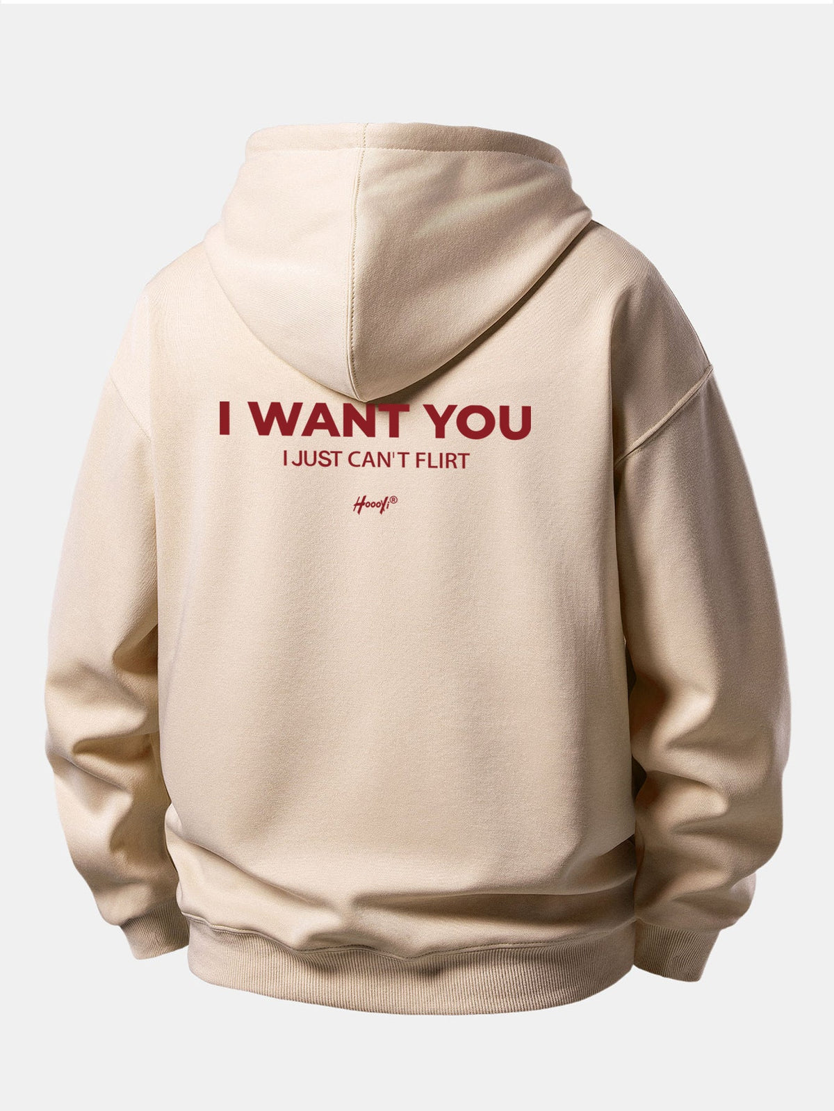 Moletom com capuz e caimento confortável com estampa “I Want You Back”