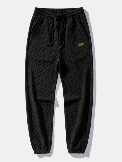 2-in-1 Check Jacquard Sweatshirt & Joggers Set